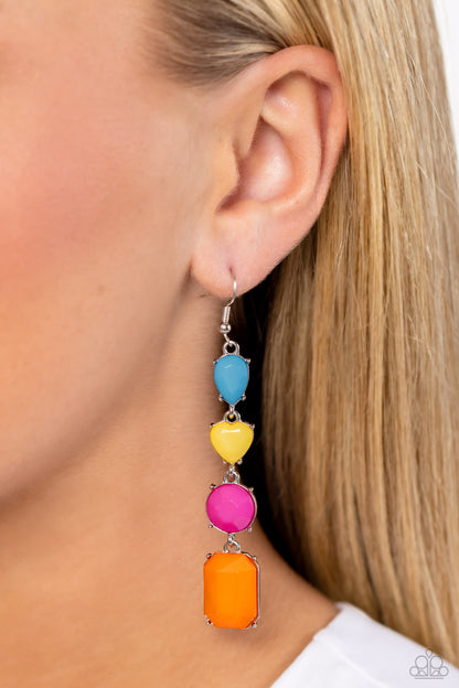 Aesthetic Assortment - yellow - Paparazzi earrings