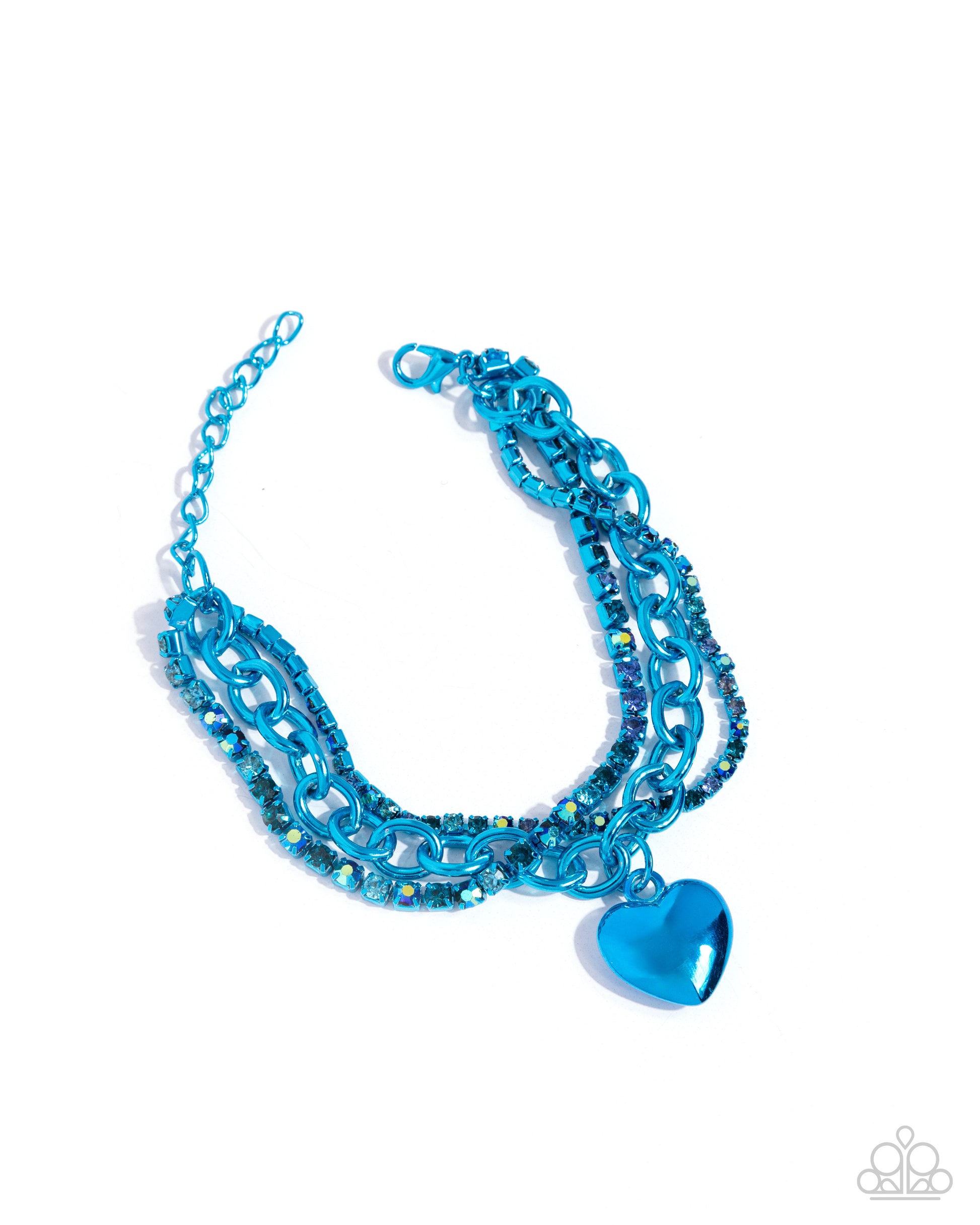 Affectionate Accent - blue - Paparazzi bracelet