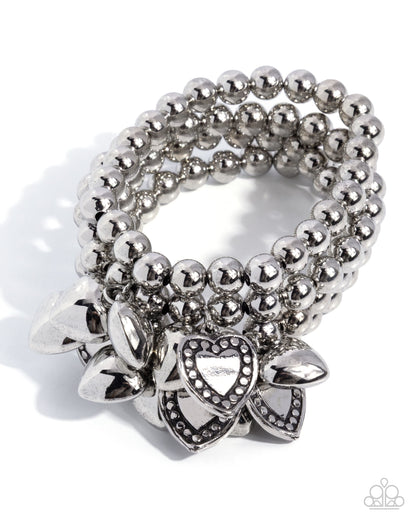 Affectionate Acclaim - silver - Paparazzi bracelet