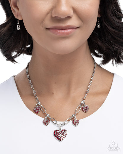Affectionate Accuracy - red - Paparazzi necklace