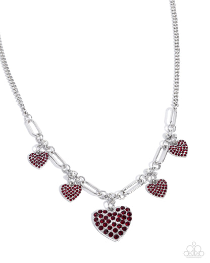 Affectionate Accuracy - red - Paparazzi necklace