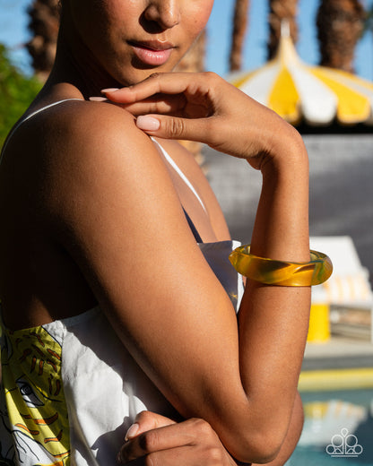 Affixed Allegro - yellow - Paparazzi bracelet