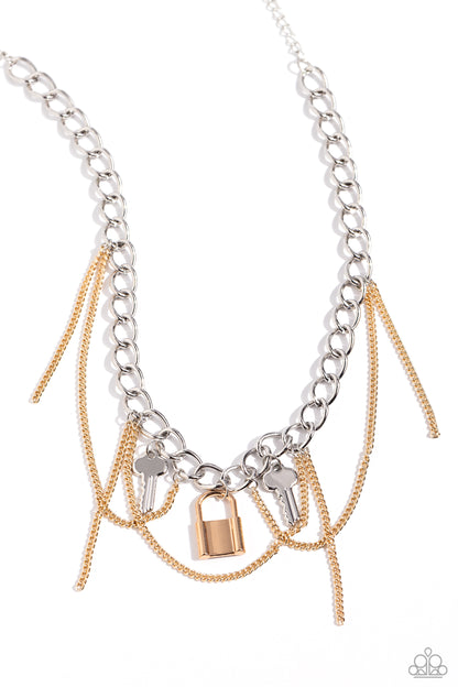 Against the LOCK - multi - Paparazzi necklace