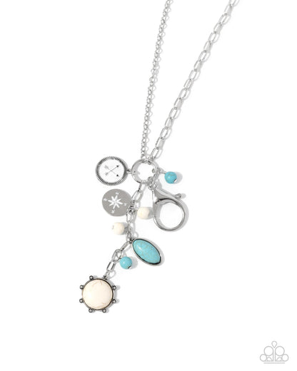 Aid to Navigation - white - Paparazzi LANYARD necklace