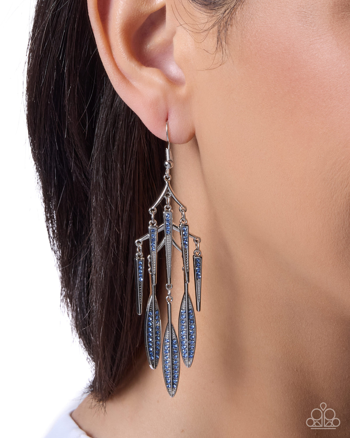 Airplane Mode - blue - Paparazzi earrings