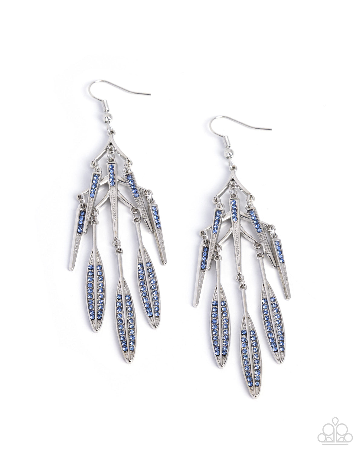 Airplane Mode - blue - Paparazzi earrings