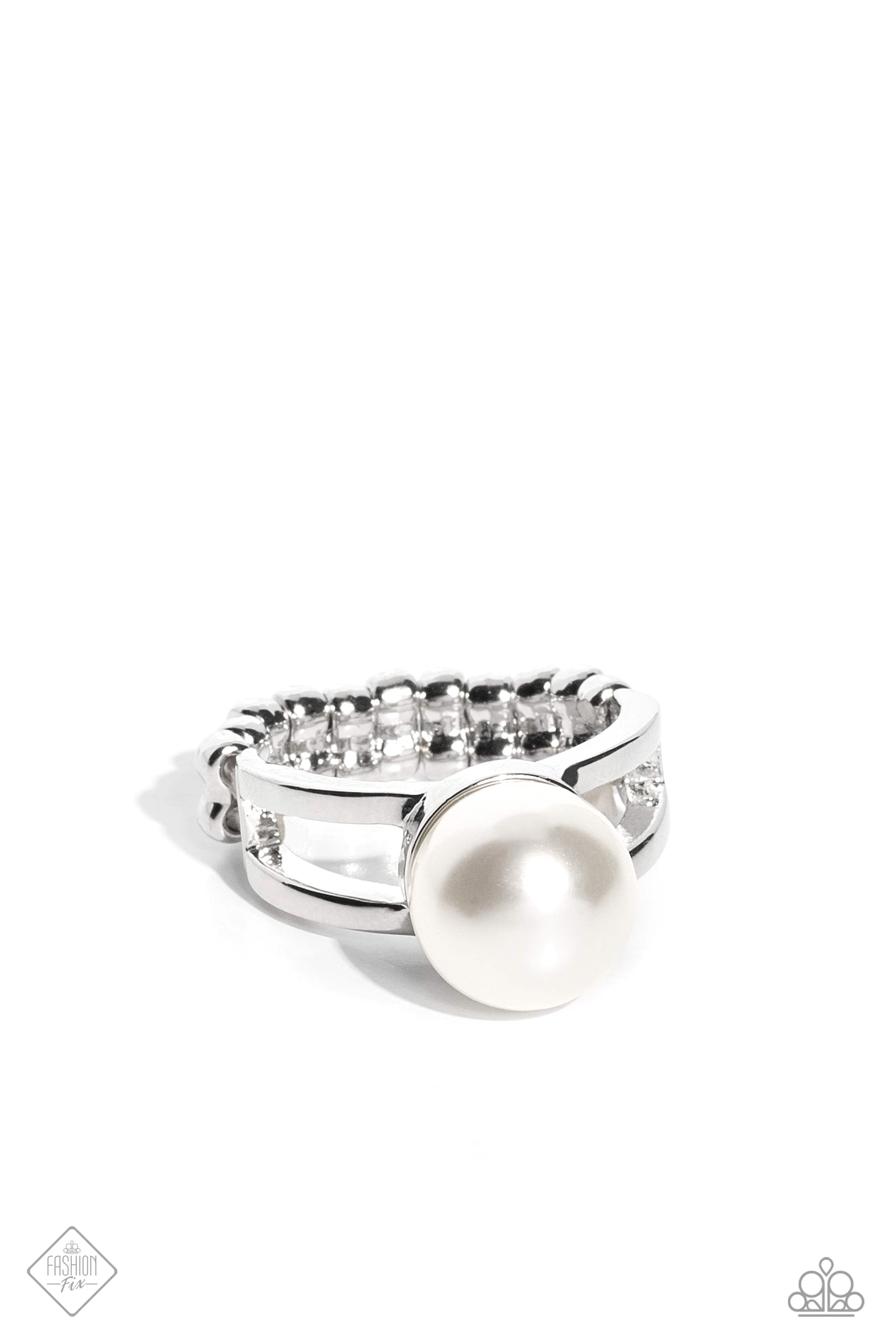 All American PEARL - white - Paparazzi ring