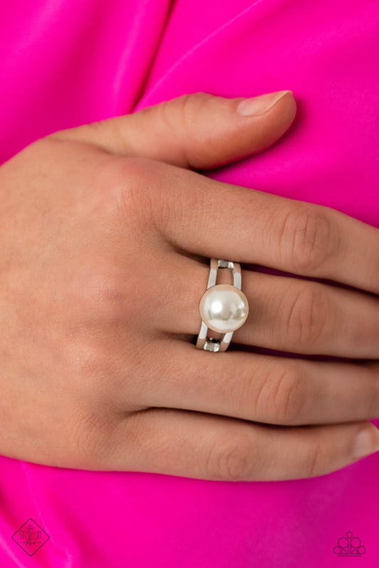 All American PEARL - white - Paparazzi ring