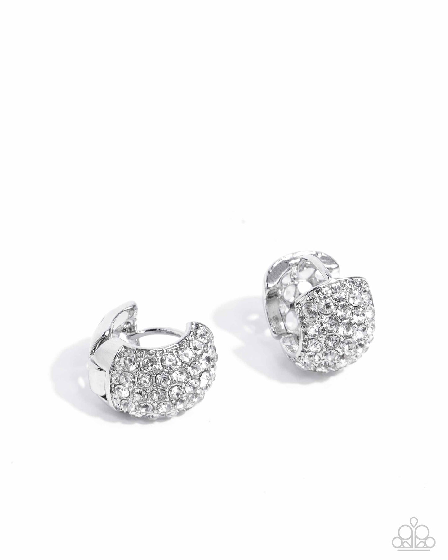 All Dressed UPSCALE - white - Paparazzi earrings