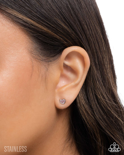 All My Affection - pink - Paparazzi earrings