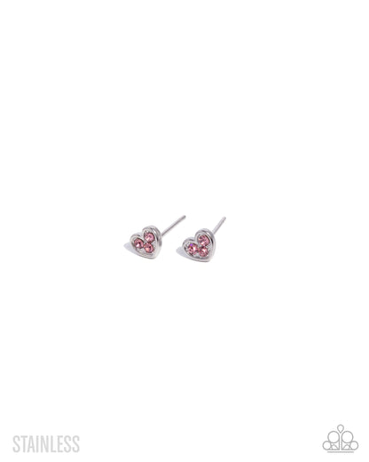 All My Affection - pink - Paparazzi earrings