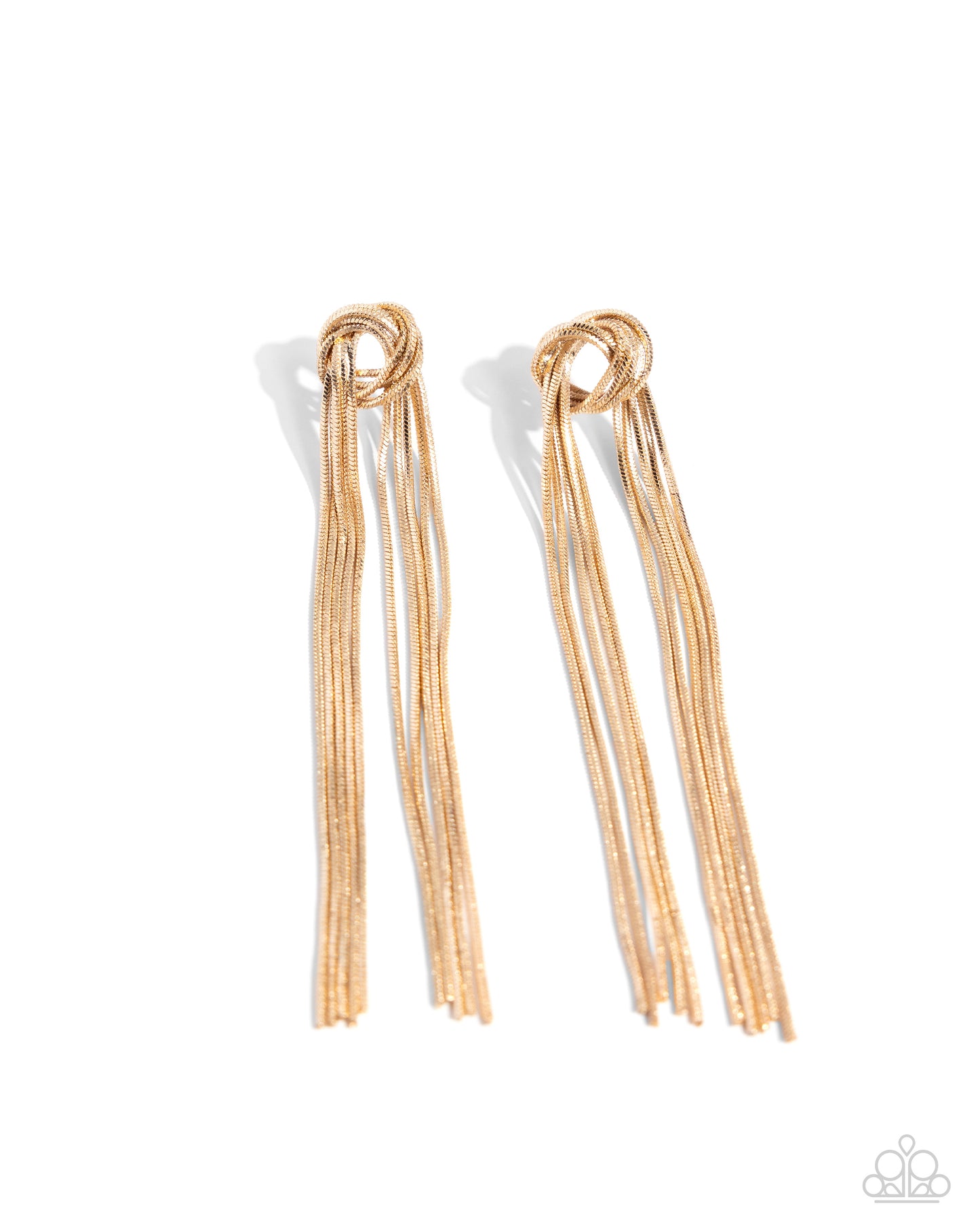 All STRANDS On Deck - gold - Paparazzi earrings