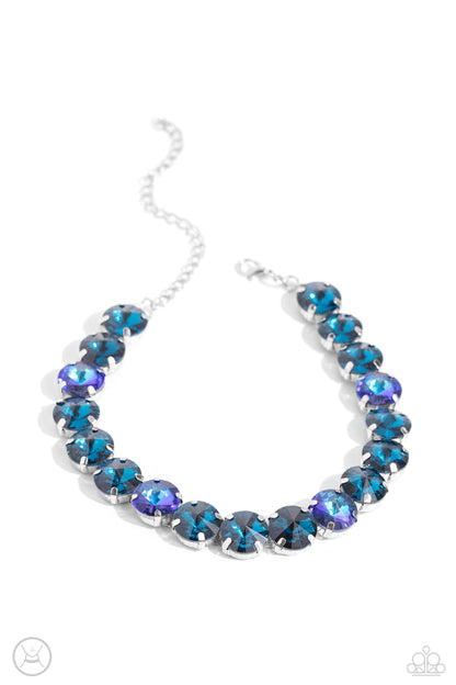 Alluring A-Lister - blue - Paparazzi necklace