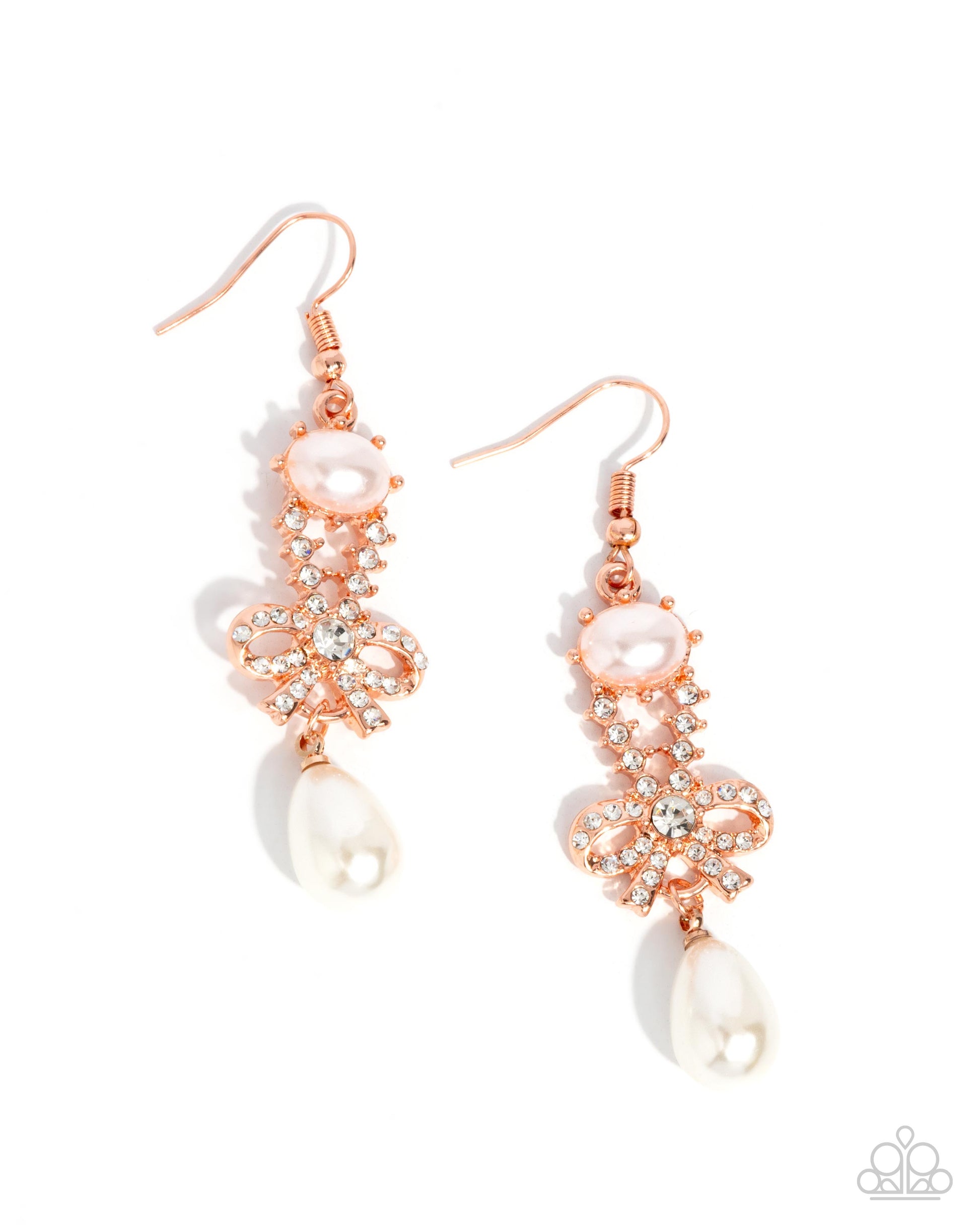 Alluring Advocate - copper - Paparazzi earrings