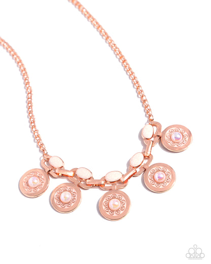 Alluring Ambience - copper - Paparazzi necklace