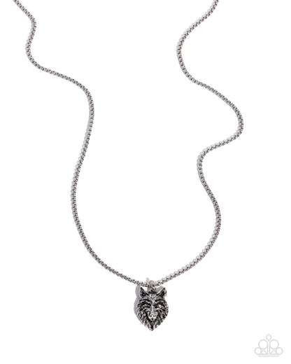 Alphas Call - silver - Paparazzi MENS necklace