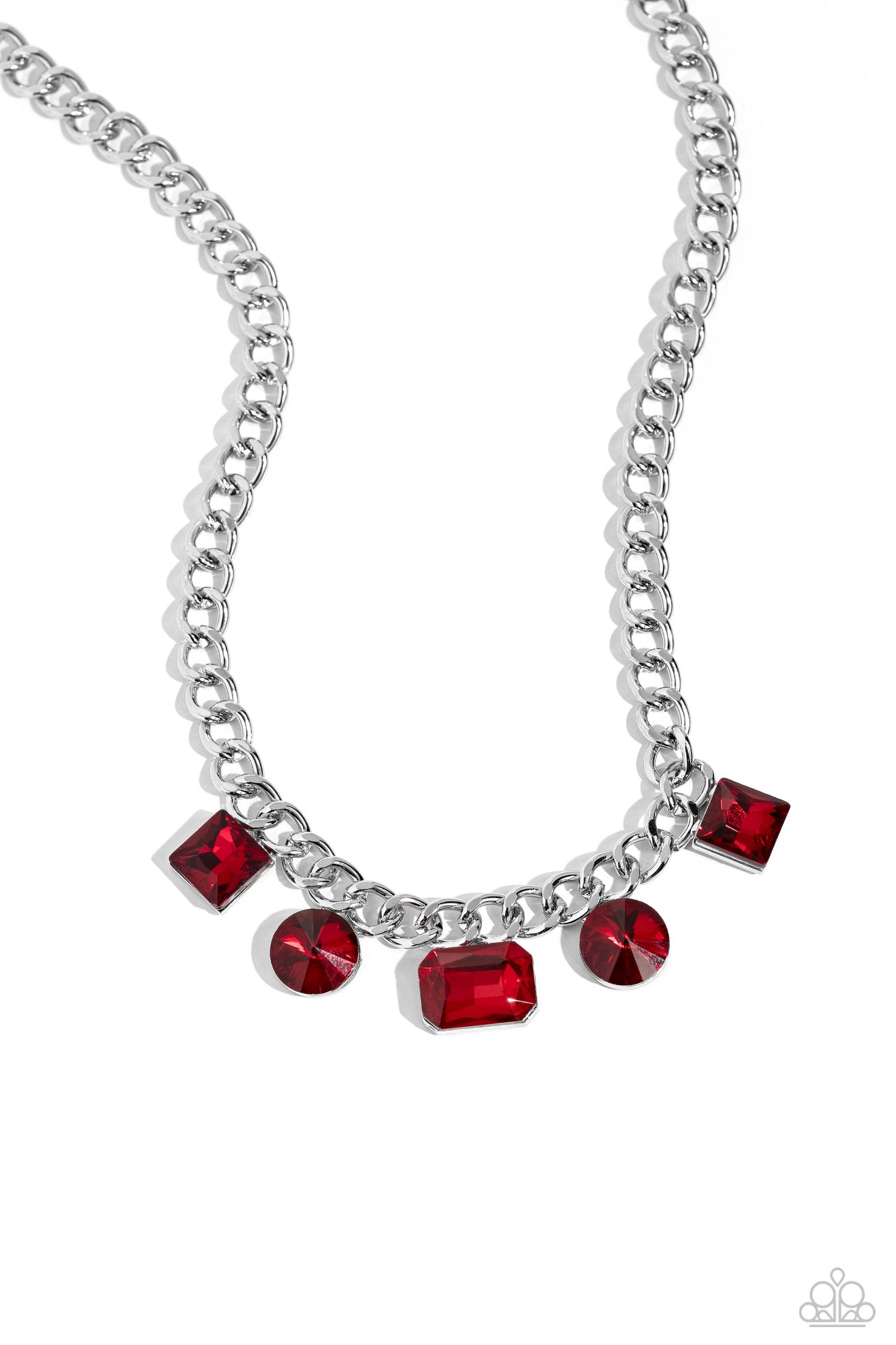 Alternating Audacity - red - Paparazzi necklace