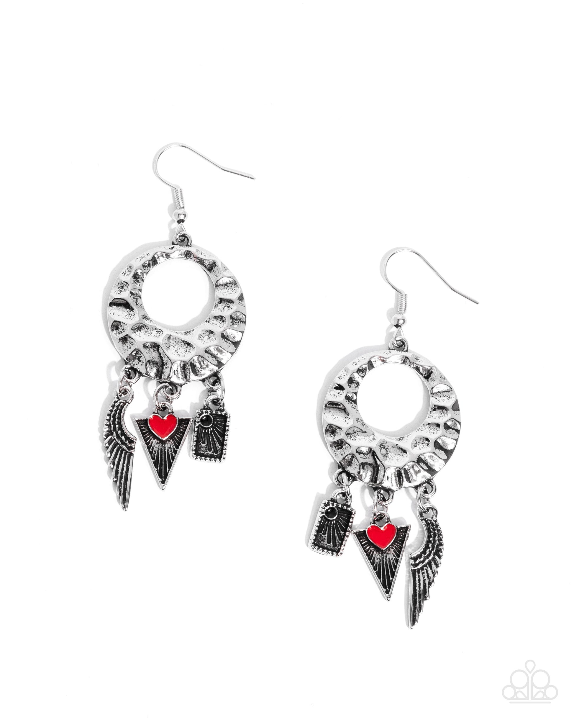 Alternative Angel - red - Paparazzi earrings