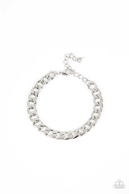 Alternative Anthem - silver - Paparazzi MENS bracelet