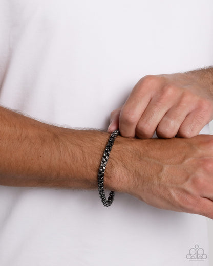 Alternative Approach - black - Paparazzi MENS bracelet