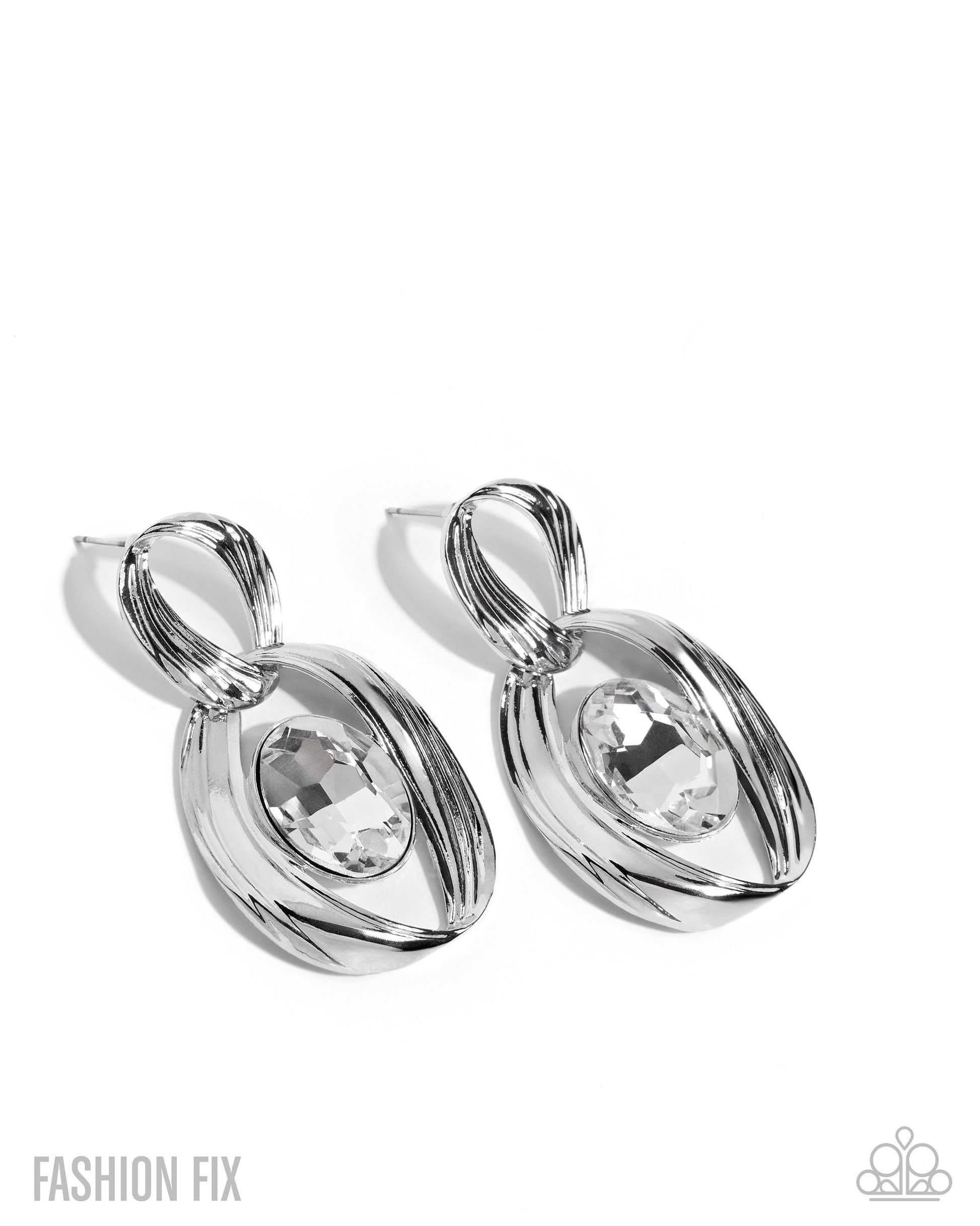 Ambitious Acclaim - white - Paparazzi earrings