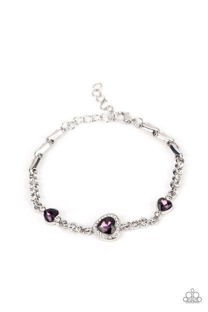 Amor Actually - purple - Paparazzi bracelet