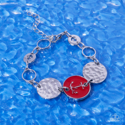 Anchor Alignment - red - Paparazzi bracelet