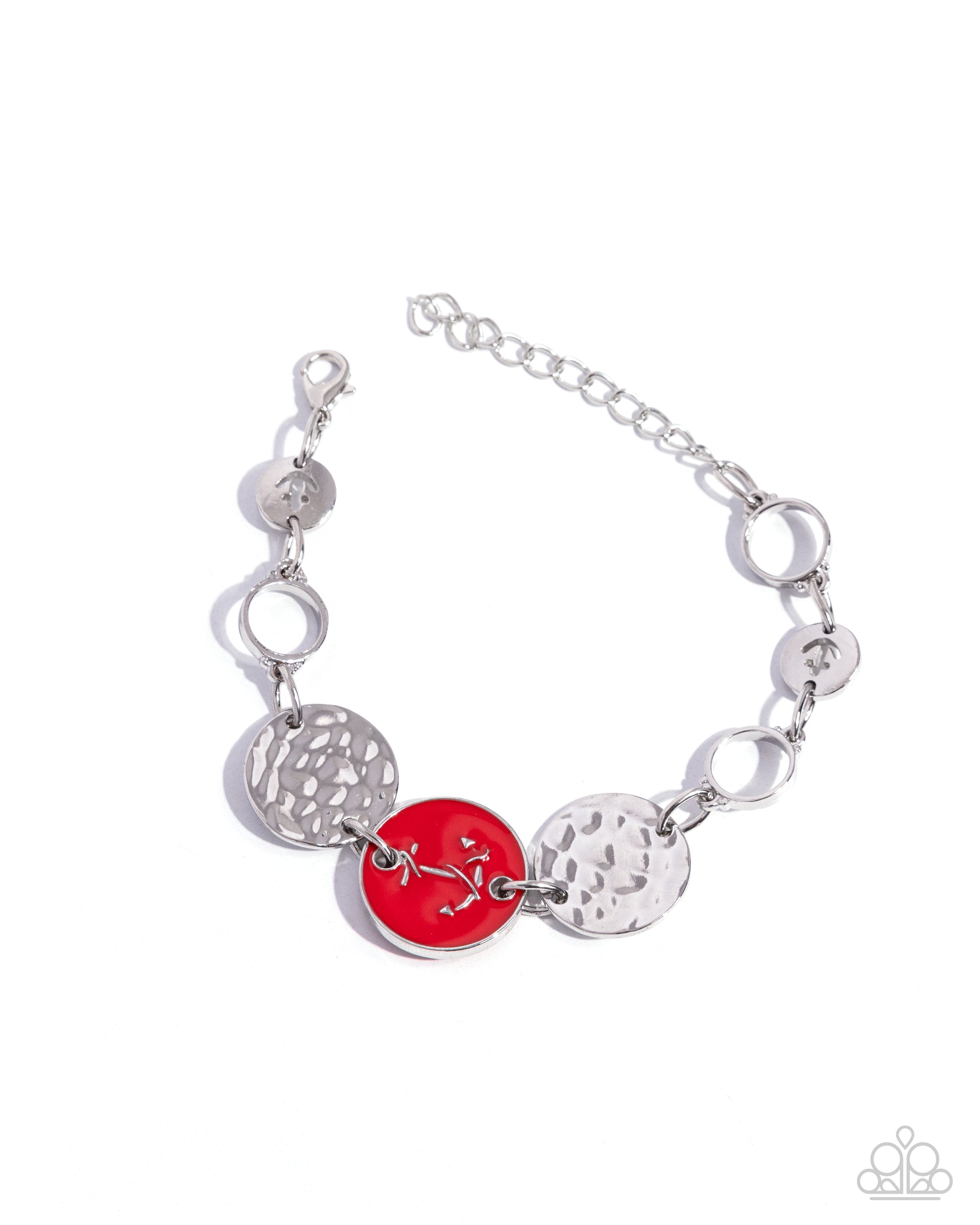 Anchor Alignment - red - Paparazzi bracelet