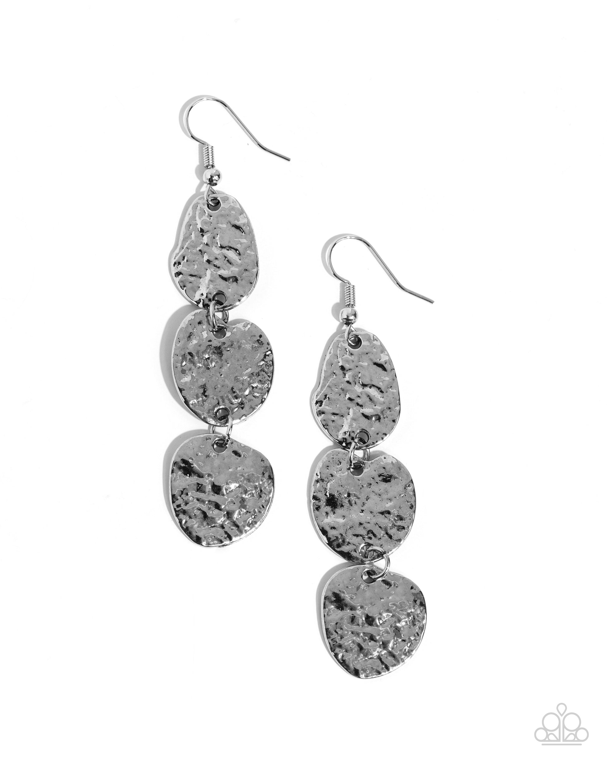 Ancient Archive - silver - Paparazzi earrings