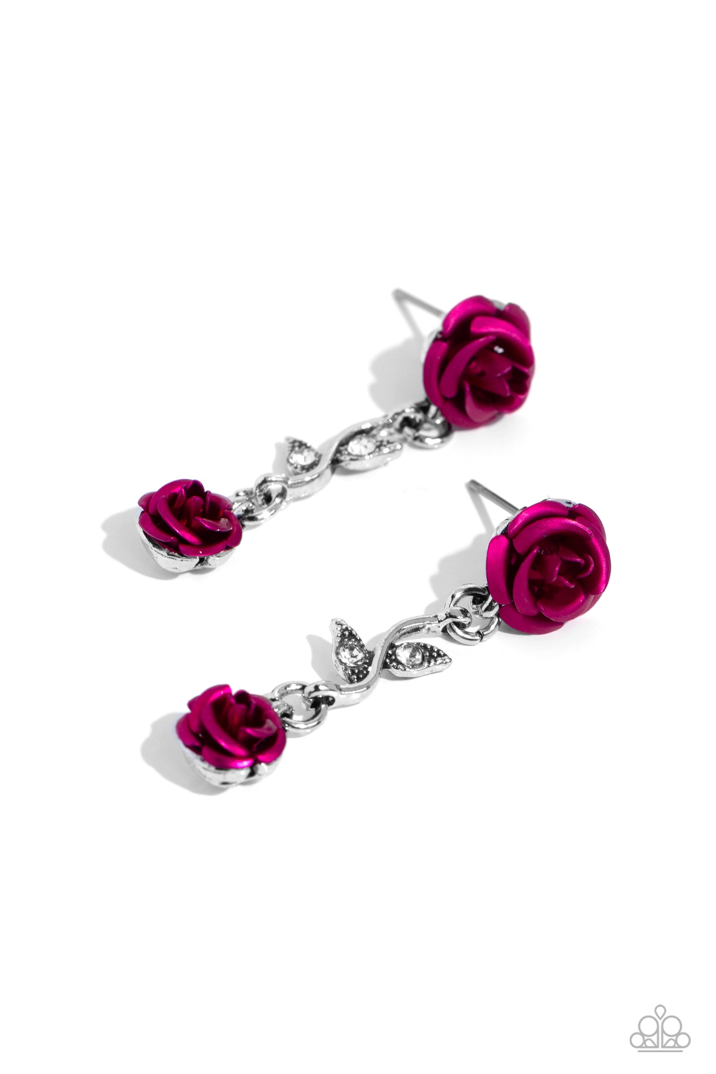 Led by the ROSE - pink - Paparazzi earrings