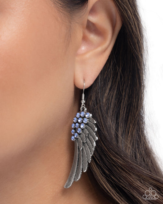 Angelic Abundance - blue - Paparazzi earrings