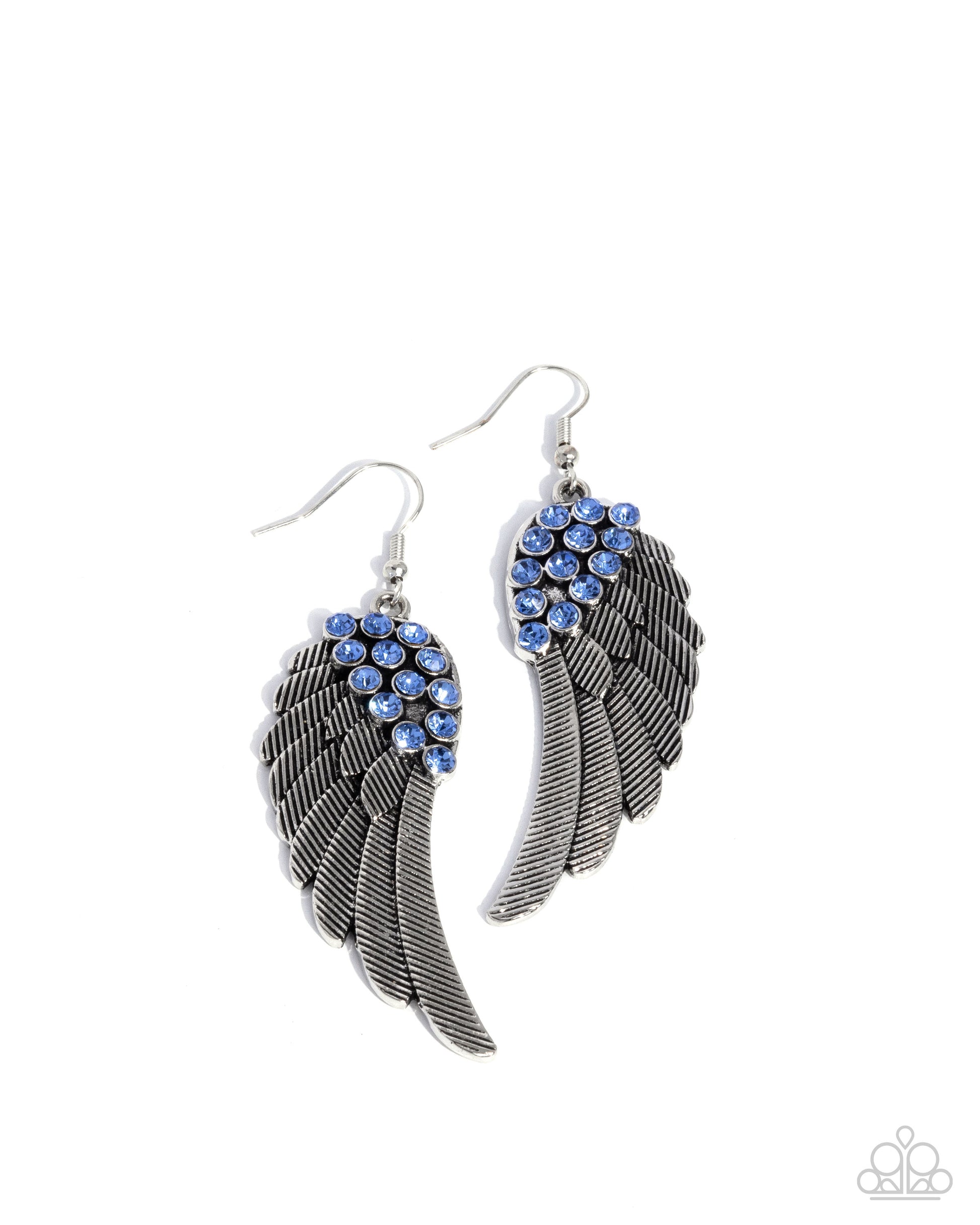 Angelic Abundance - blue - Paparazzi earrings