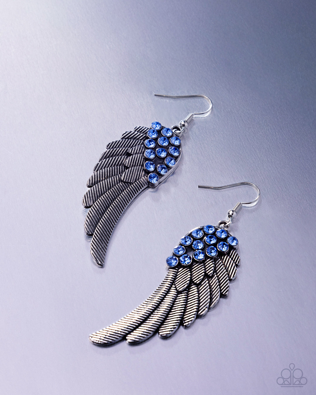 Angelic Abundance - blue - Paparazzi earrings