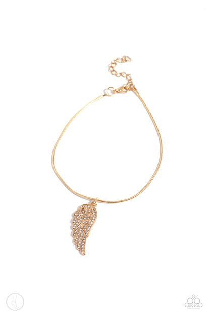 Angelic Accent - gold - Paparazzi anklet