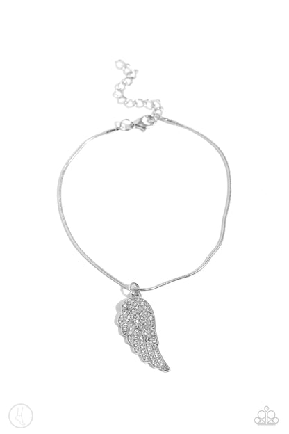 Angelic Accent - white - Paparazzi anklet