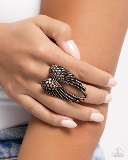 Angelic Actress - copper - Paparazzi ring