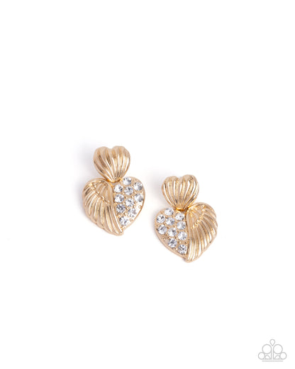 Angelic Adornment - gold - Paparazzi earrings