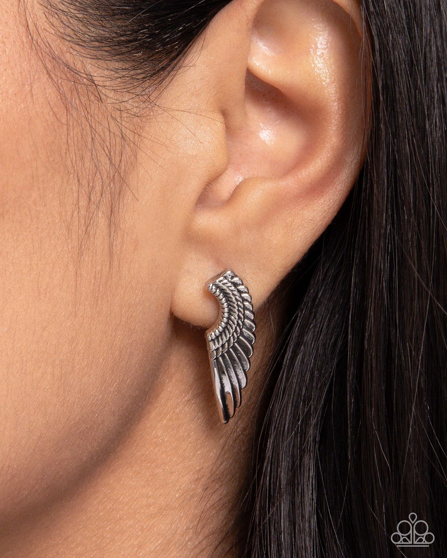 Angelic Altitude - silver - Paparazzi earrings