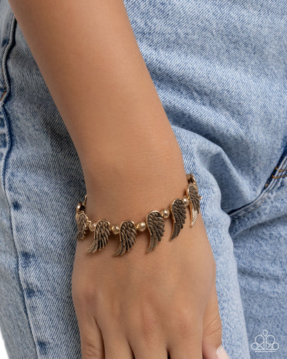 Angelic Ambiance - gold - Paparazzi bracelet