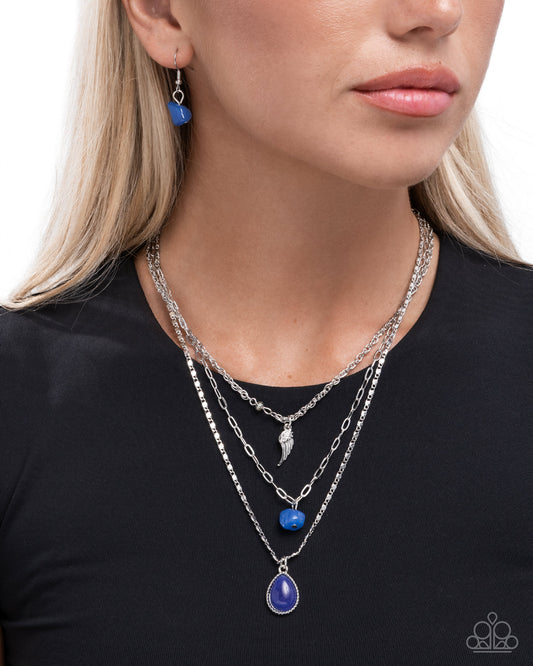Angelic Anthem - blue - Paparazzi necklace