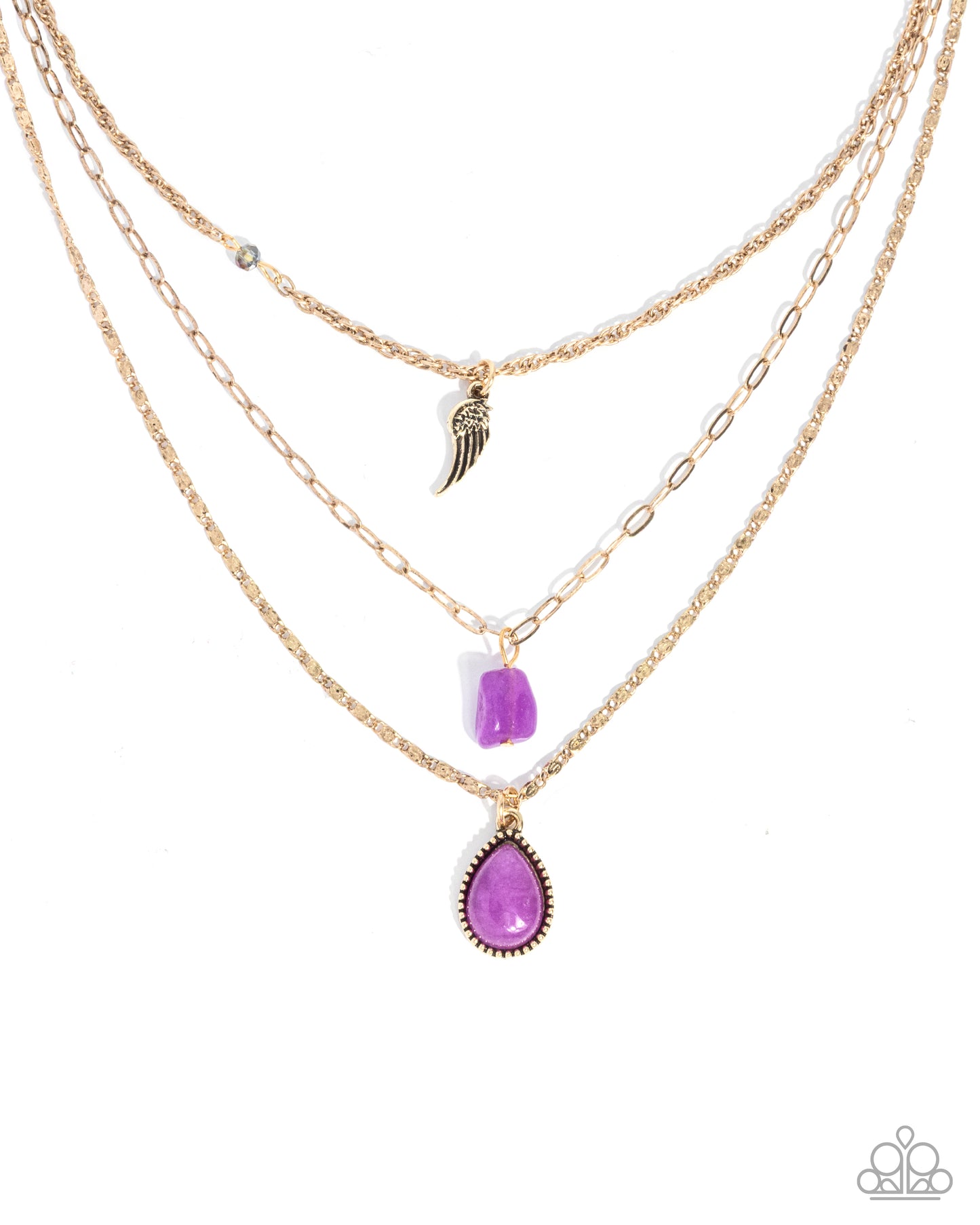 Angelic Anthem - purple - Paparazzi necklace
