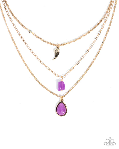 Angelic Anthem - purple - Paparazzi necklace