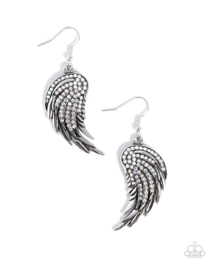Angelic Appeal - white - Paparazzi earrings
