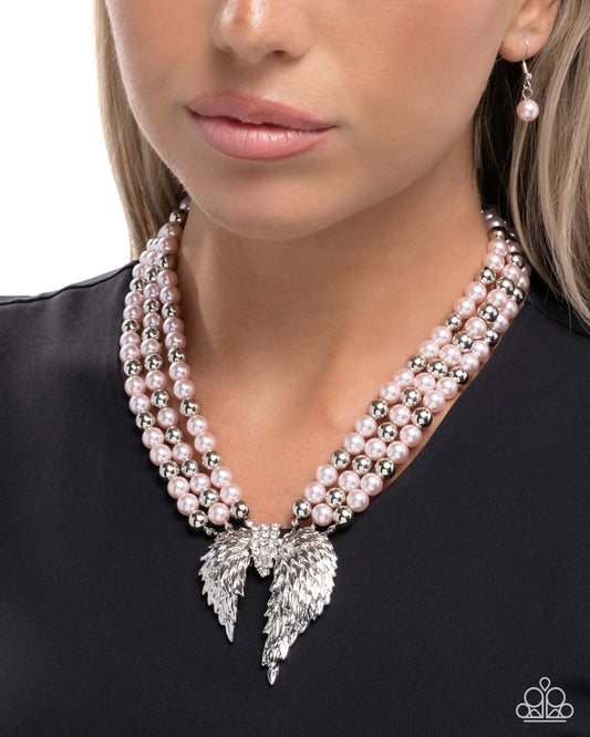 Angelic Ardor - pink - Paparazzi necklace