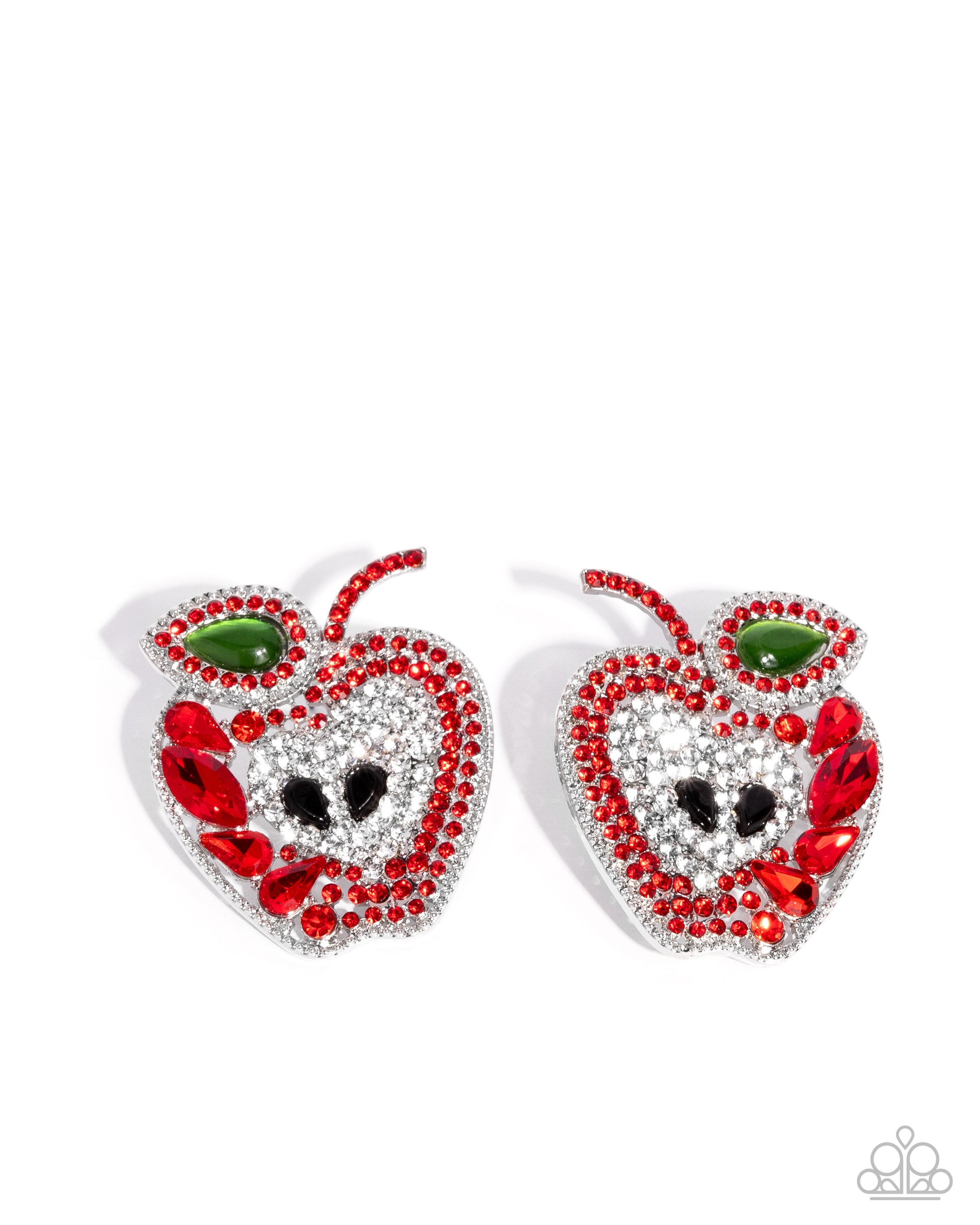 Apple for the Teacher - red - Paparazzi earrings