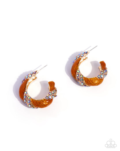 Appreciative Aesthetic - orange - Paparazzi earrings