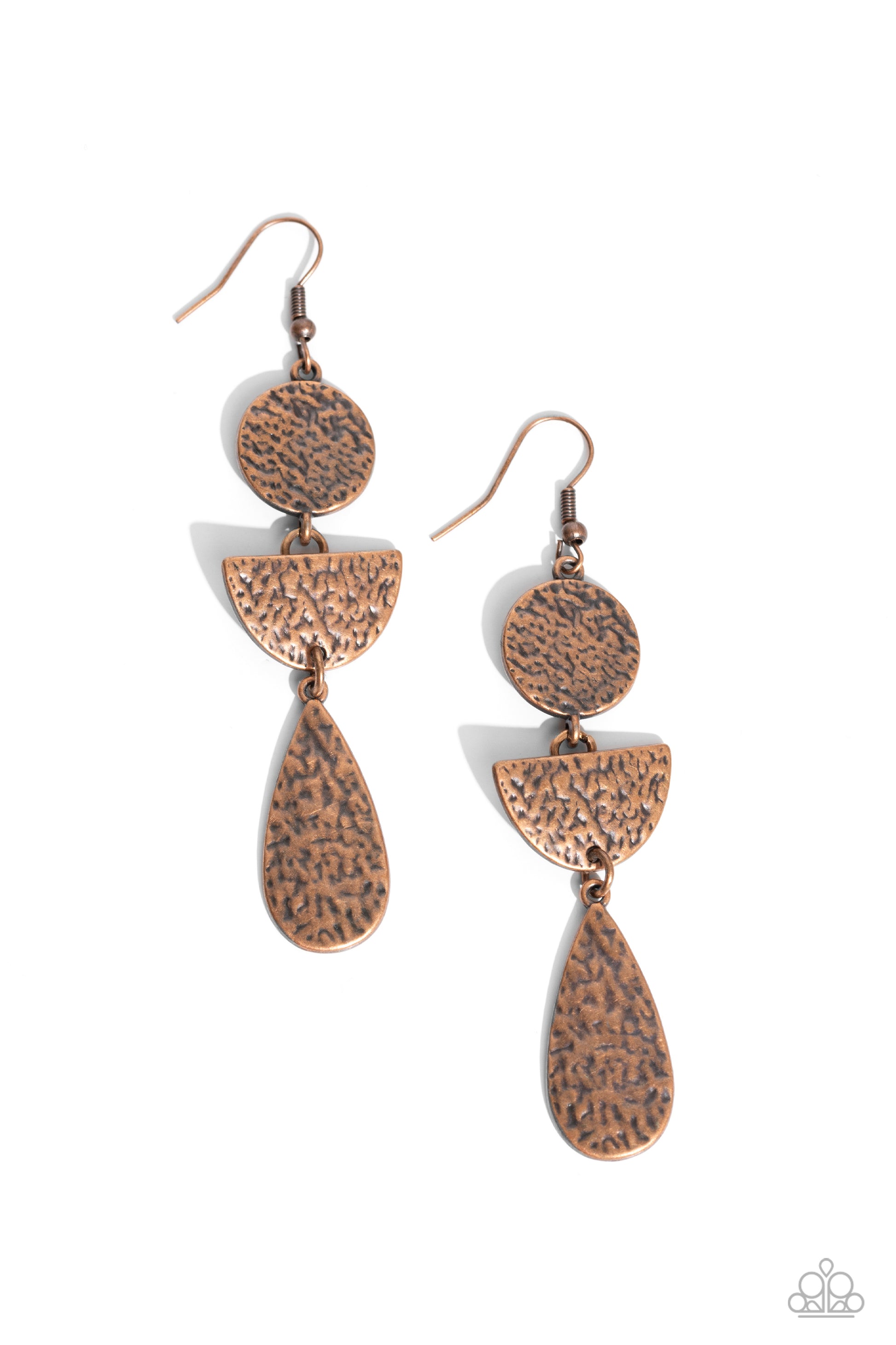 Artisanal Allure - copper - Paparazzi earrings