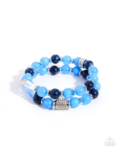 Artistic Arrangement - blue - Paparazzi bracelet