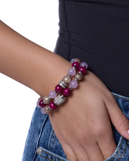 Artistic Arrangement - purple - Paparazzi bracelet
