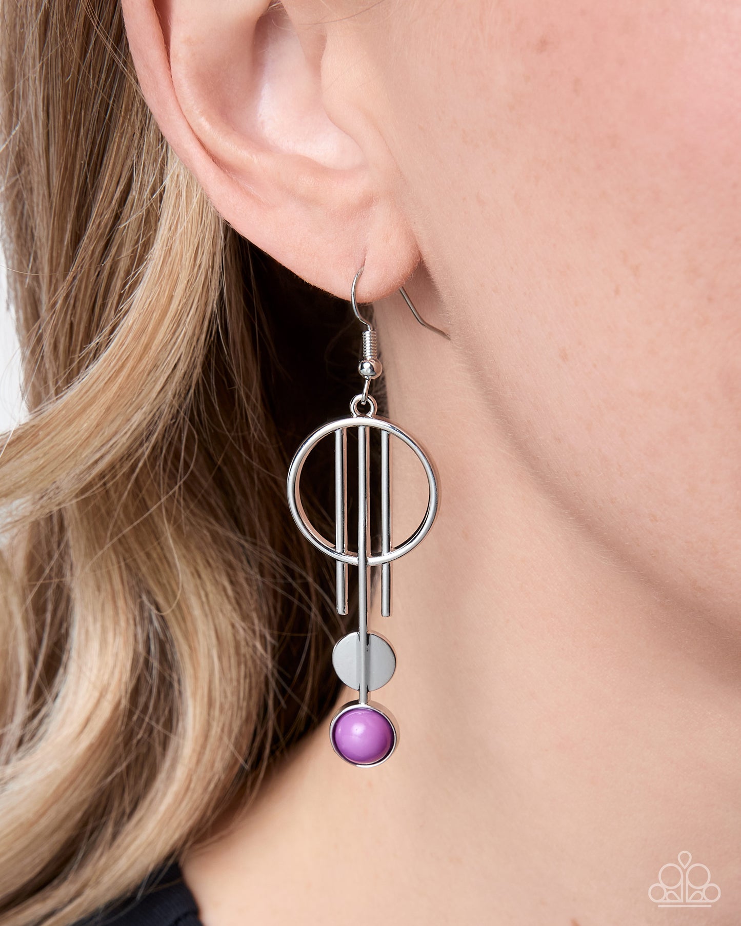Artistic Attitude - purple - Paparazzi earrings
